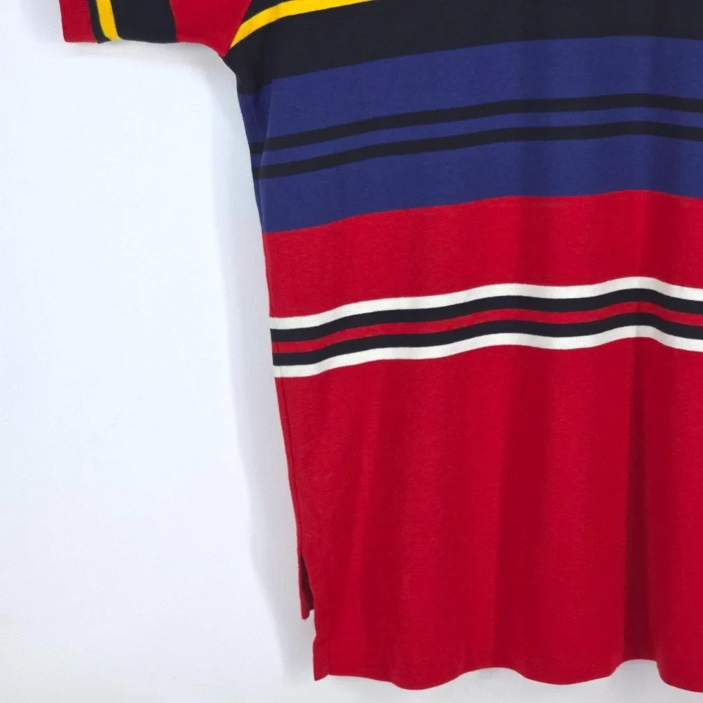Vintage Ralph Lauren Polo Shirt Men Large Short Sleeve Striped 90s Old Money Y2K